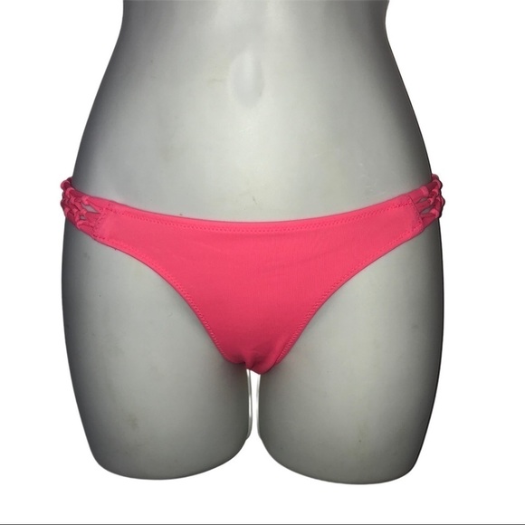 Victoria’s Secret Macrame Bikini Bottom Pink XS - Picture 2 of 5